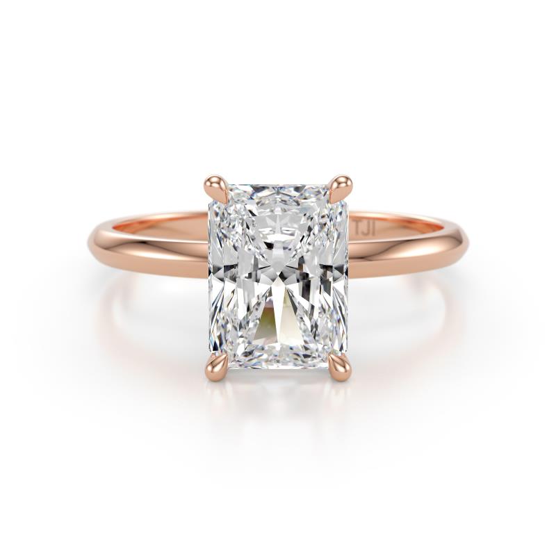 Elodie 2.00 ct IGI Certified Lab Grown Diamond Radiant Shape (8.50x6.50 mm) Solitaire Engagement Ring 