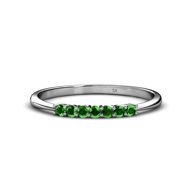 Reina 2.00 mm Green Garnet Wedding Band 