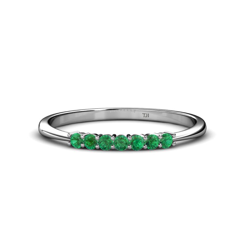 Reina 2.00 mm Emerald Wedding Band 