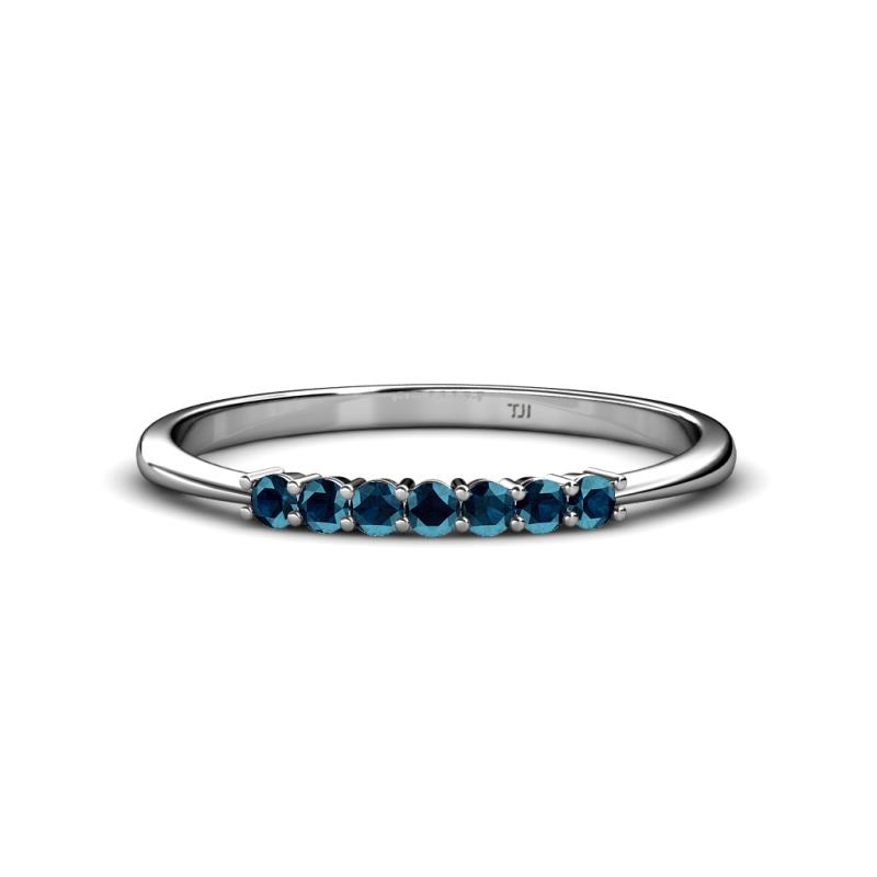 Reina 2.00 mm Blue Diamond Wedding Band 