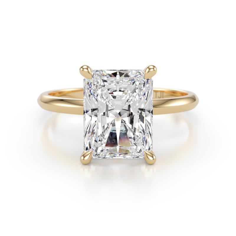 Elodie 4.00 ct IGI Certified Lab Grown Diamond Radiant Shape(10.00x8.00 mm) Solitaire Engagement Ring 
