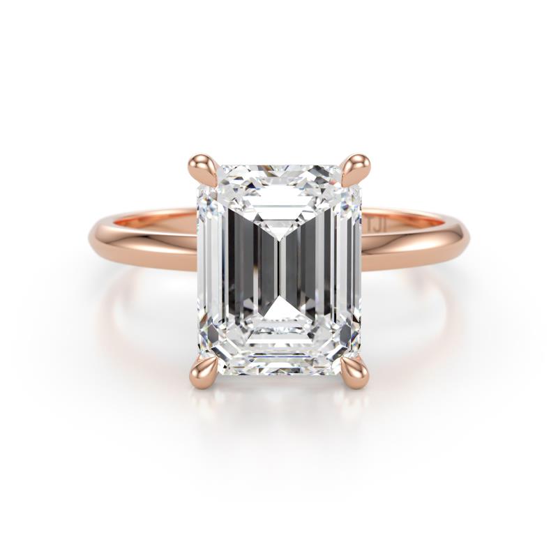 Elodie 5.00 ct IGI Certified Emerald Shape Lab Grown Diamond (11.00x8.00 mm) Solitaire Engagement Ring 