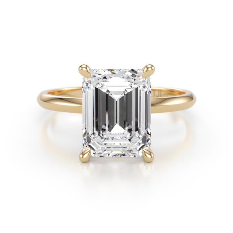 Elodie 5.00 ct IGI Certified Emerald Shape Lab Grown Diamond (11.00x8.00 mm) Solitaire Engagement Ring 