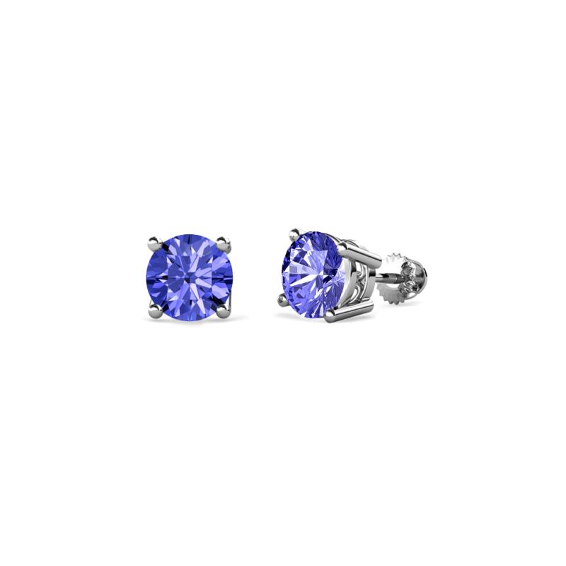 Alina 1.50 ctw Tanzanite Solitaire Stud Earrings 