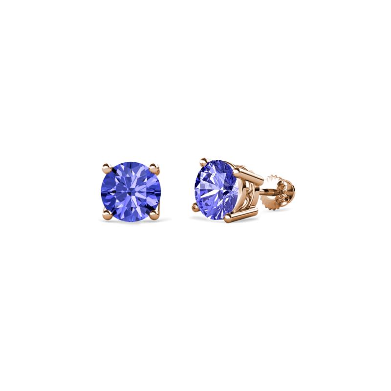 Alina 1.50 ctw Tanzanite Solitaire Stud Earrings 