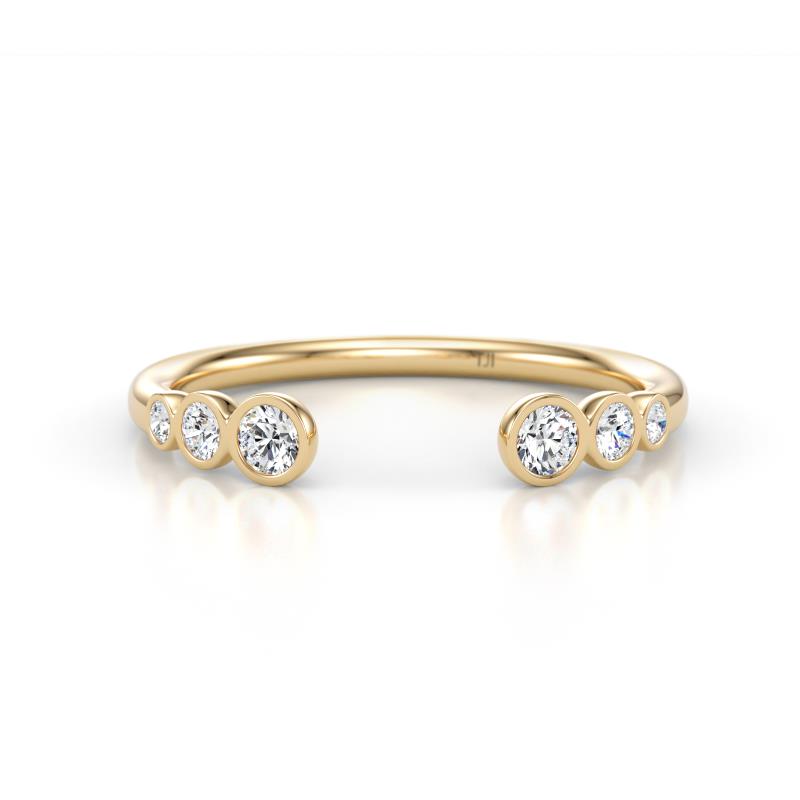 Makena Lab Grown Diamonds Open Wedding Band 