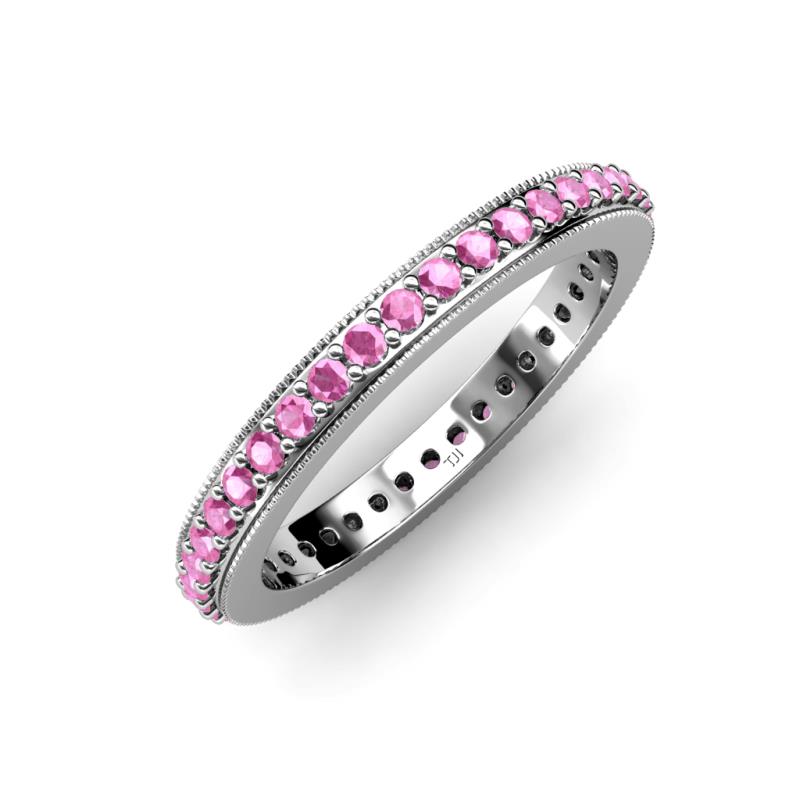 Caitlin Pink Sapphire Eternity Band 