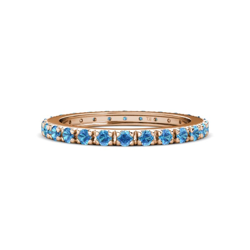 Gracie 0.99 ctw Blue Topaz (2.30 mm) Women Eternity Band 