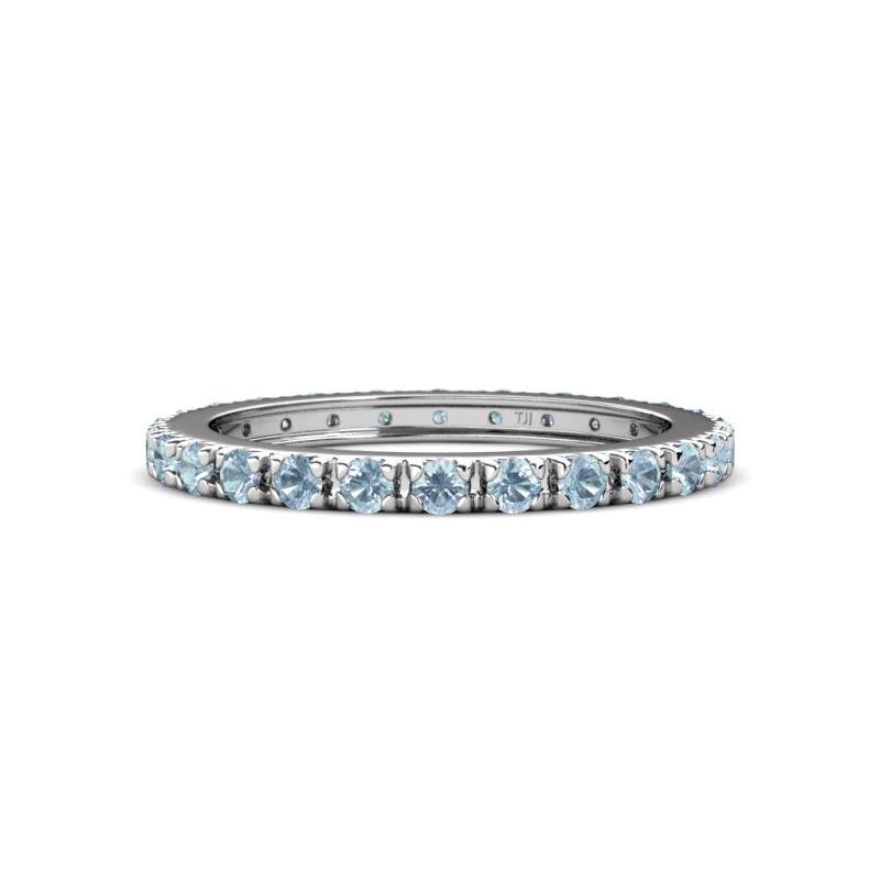 Gracie 0.66 ctw Aquamarine (2.30 mm) Women Eternity Band 