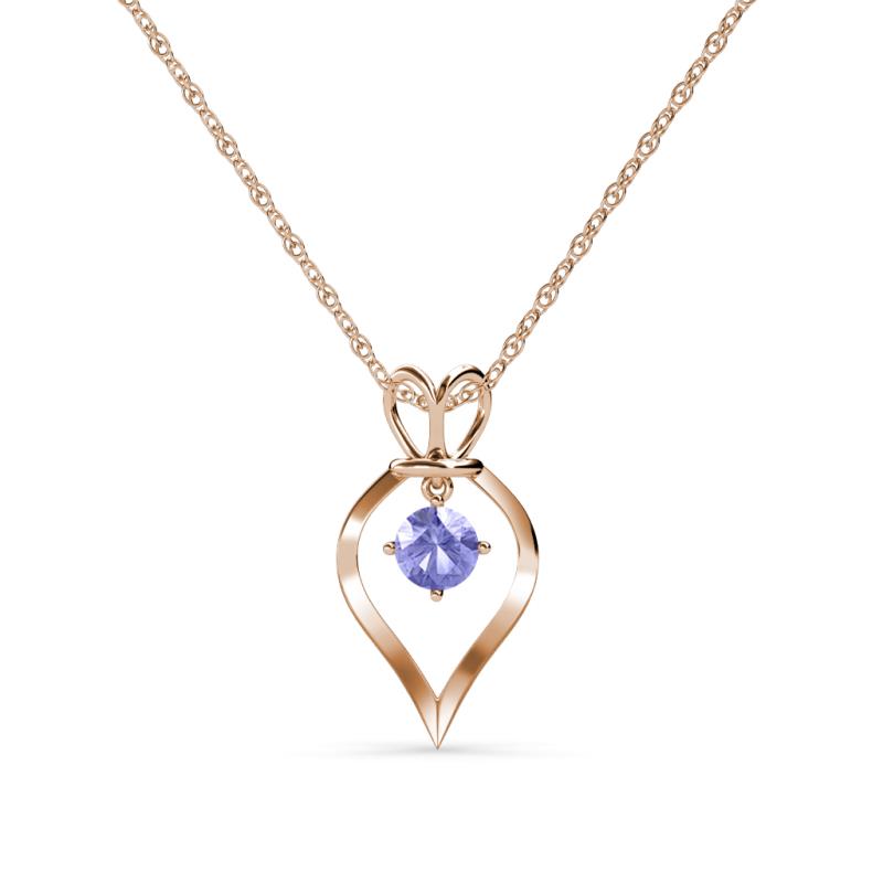 Sallie Tanzanite Heart Pendant 