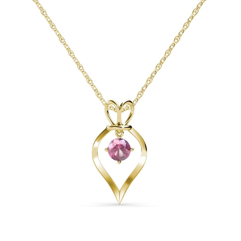 Sallie Pink Tourmaline Heart Pendant 