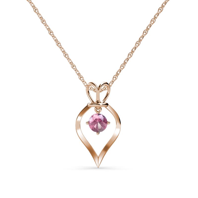 Sallie Pink Tourmaline Heart Pendant 
