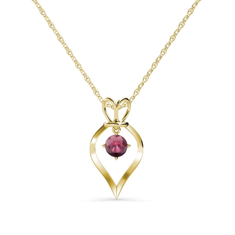 Sallie Rhodolite Garnet Heart Pendant 