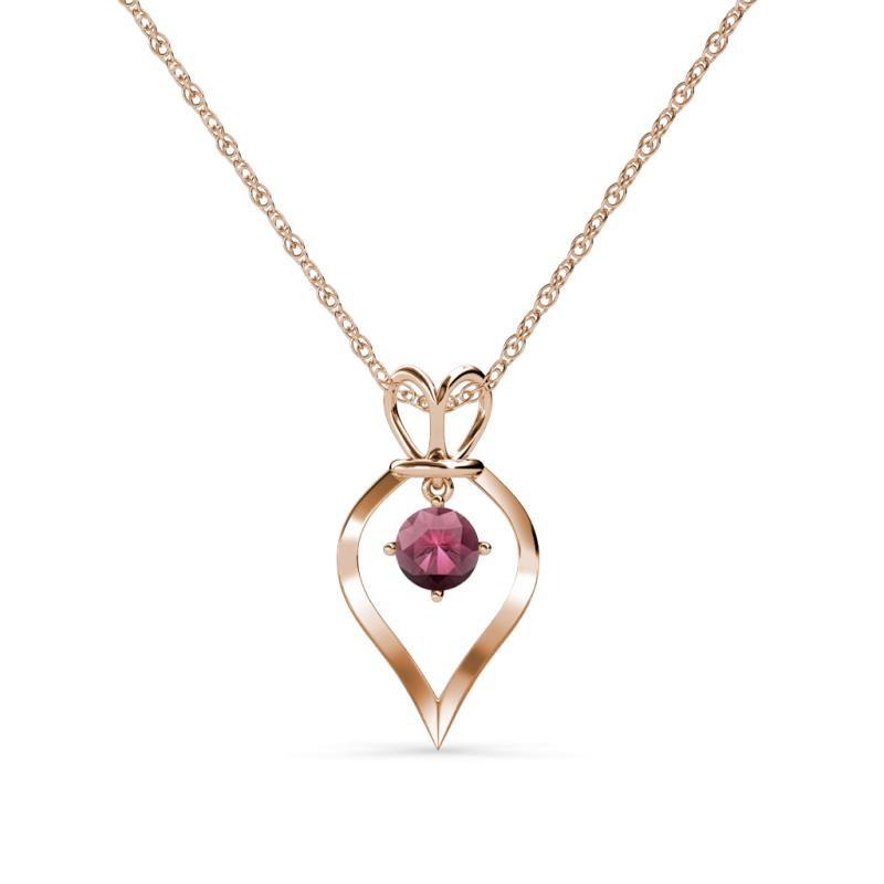 Sallie Rhodolite Garnet Heart Pendant 