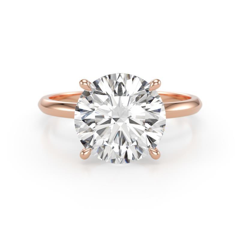 Elodie 4.00 ct IGI Certified Round Lab Grown Diamond Solitaire Engagement Ring 