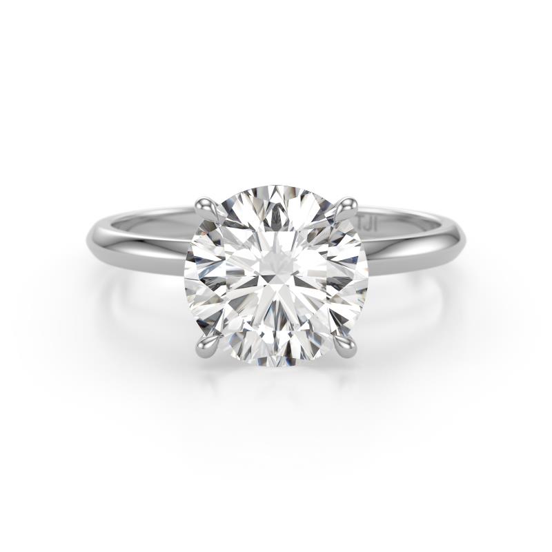 Elodie 3.00 ct IGI Certified Round Lab Grown Diamond Solitaire Engagement Ring 