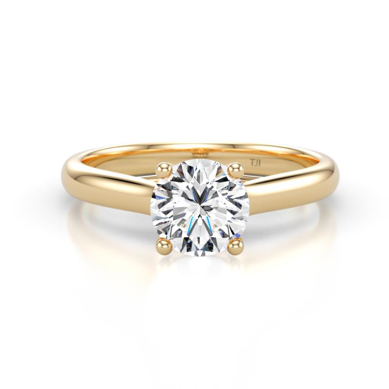 Corona Diamond Solitaire Engagement Ring 