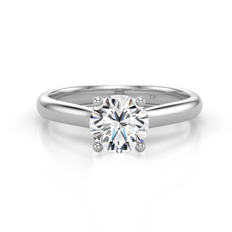 Corona Diamond Solitaire Engagement Ring 