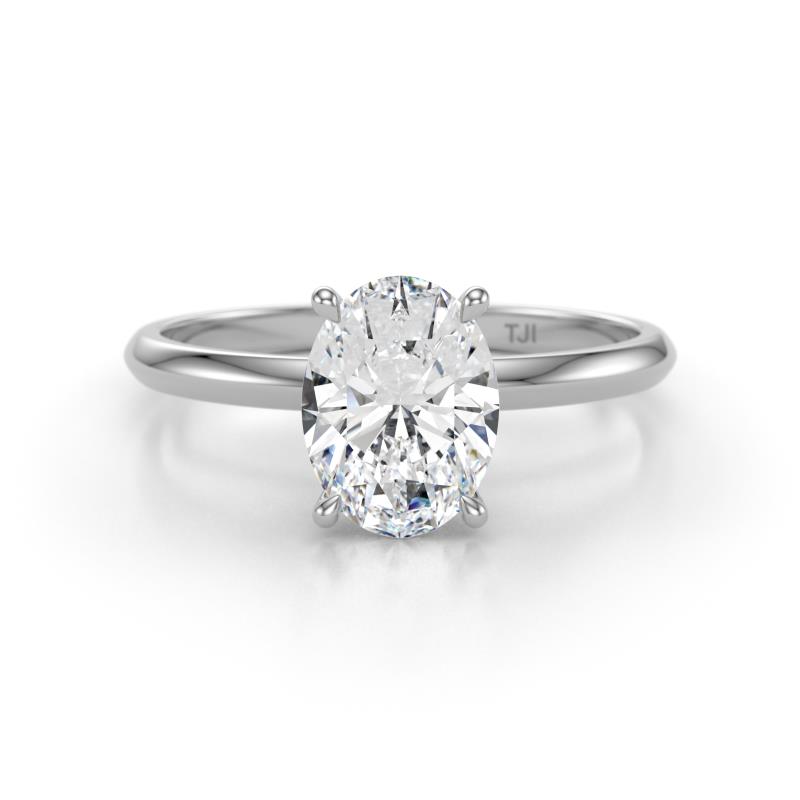 Elodie 2.00 ct IGI Certified Oval Shape Lab Grown Diamond Solitaire Engagement Ring 