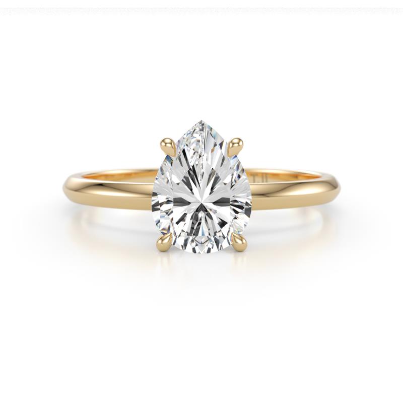 Elodie 1.50 ct IGI Certified Pear Shape Lab Grown Diamond Solitaire Engagement Ring 