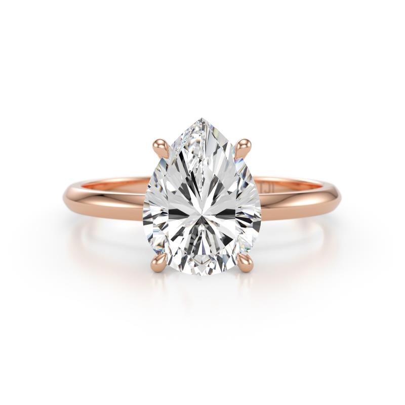 Elodie 5.00 ct IGI Certified Pear Shape Lab Grown Diamond Solitaire Engagement Ring 
