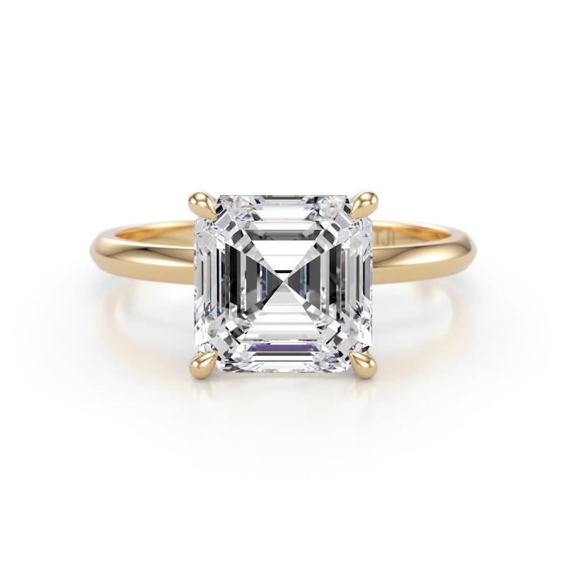Elodie 3.00 ct IGI Certified Asscher Shape Lab Grown Diamond Solitaire Engagement Ring 