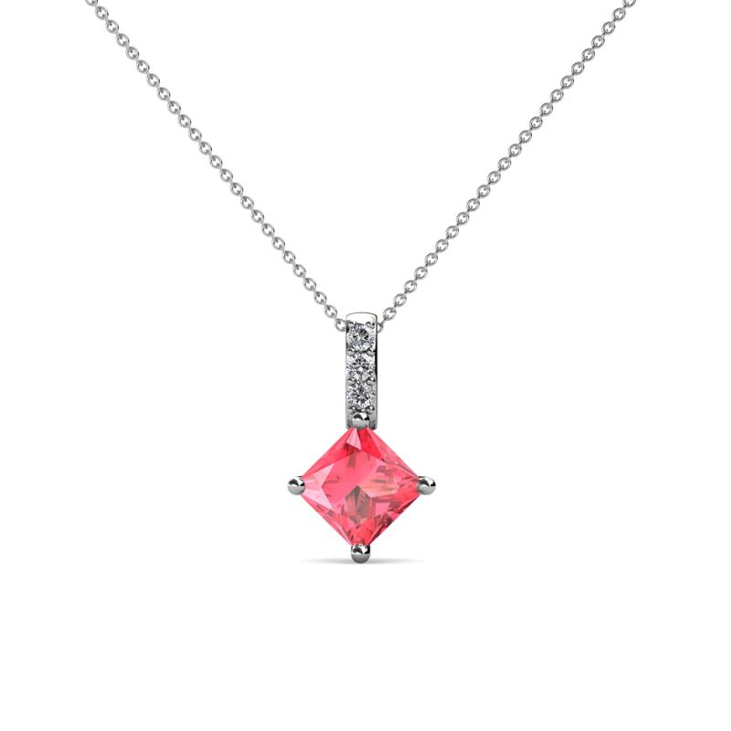 Aurel Pink Tourmaline and Diamond Pendant 