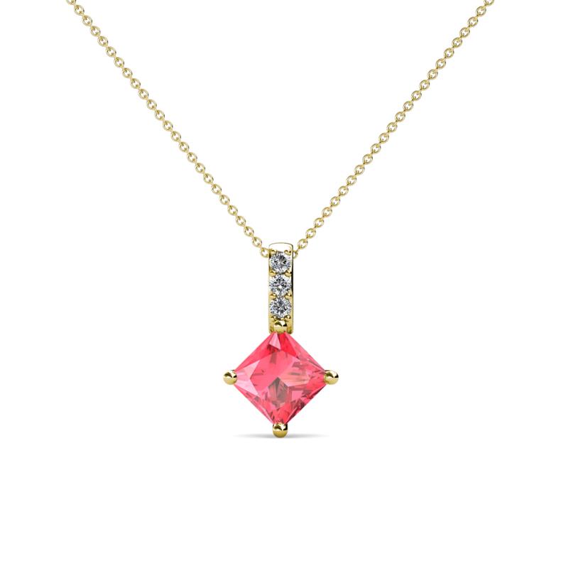 Aurel Pink Tourmaline and Diamond Pendant 