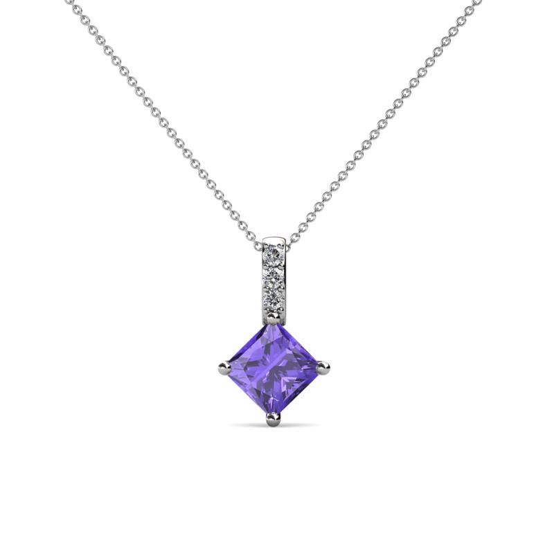 Aurel Iolite and Diamond Pendant 