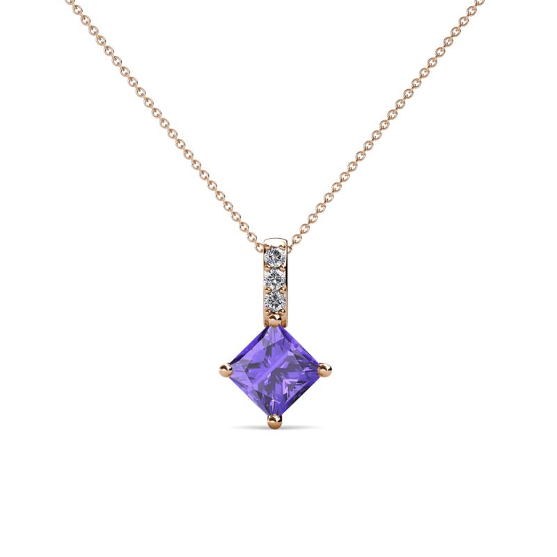 Aurel Iolite and Diamond Pendant 