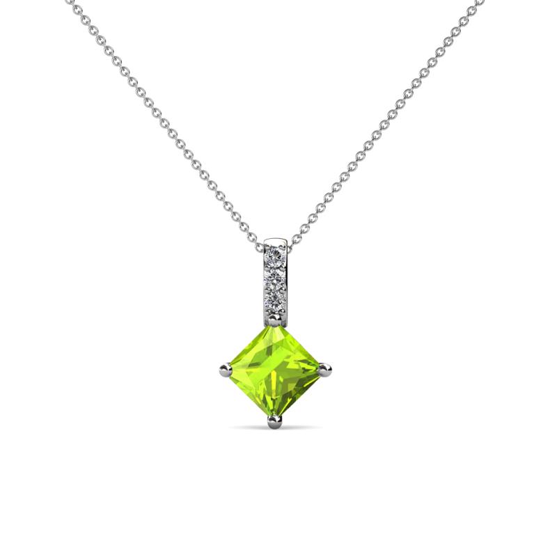 Aurel Peridot and Diamond Pendant 