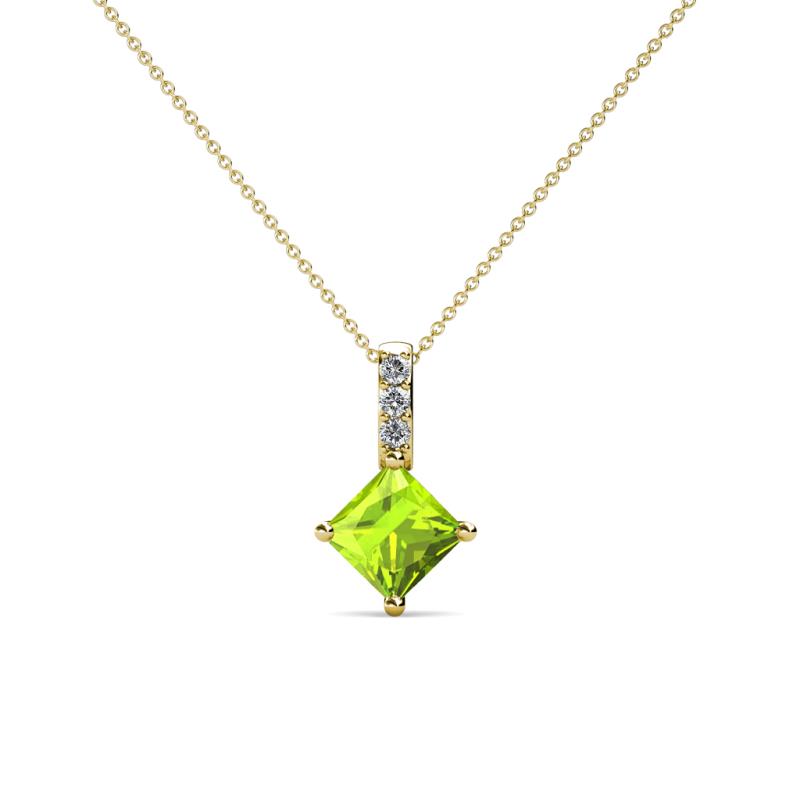 Aurel Peridot and Diamond Pendant 