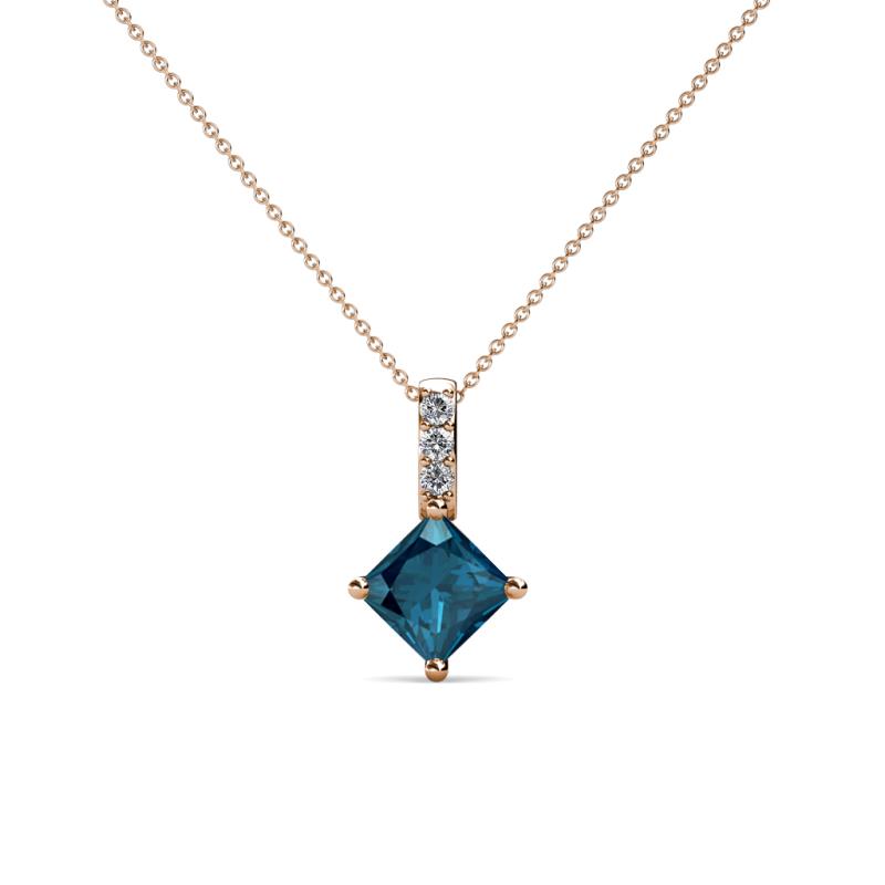 Aurel Blue and White Diamond Pendant 