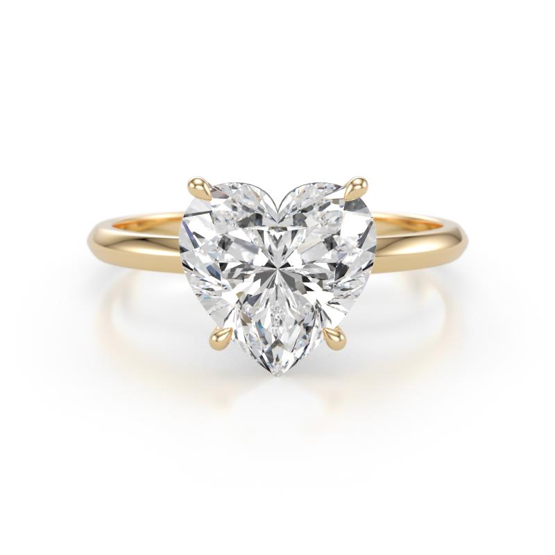 Elodie 4.00 ct IGI Certified Heart Shape Lab Grown Diamond Solitaire Engagement Ring 