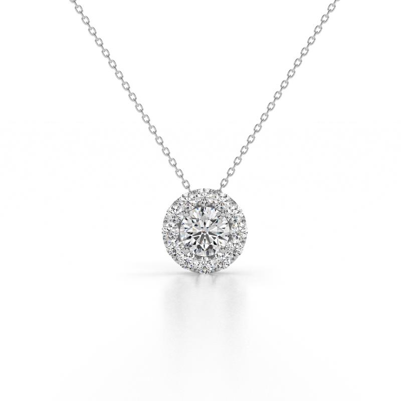 Bernice 0.43 ctw Lab Grown Diamonds Halo Pendant 
