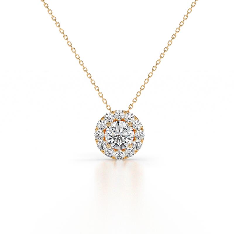 Bernice 0.43 ctw Lab Grown Diamonds Halo Pendant 