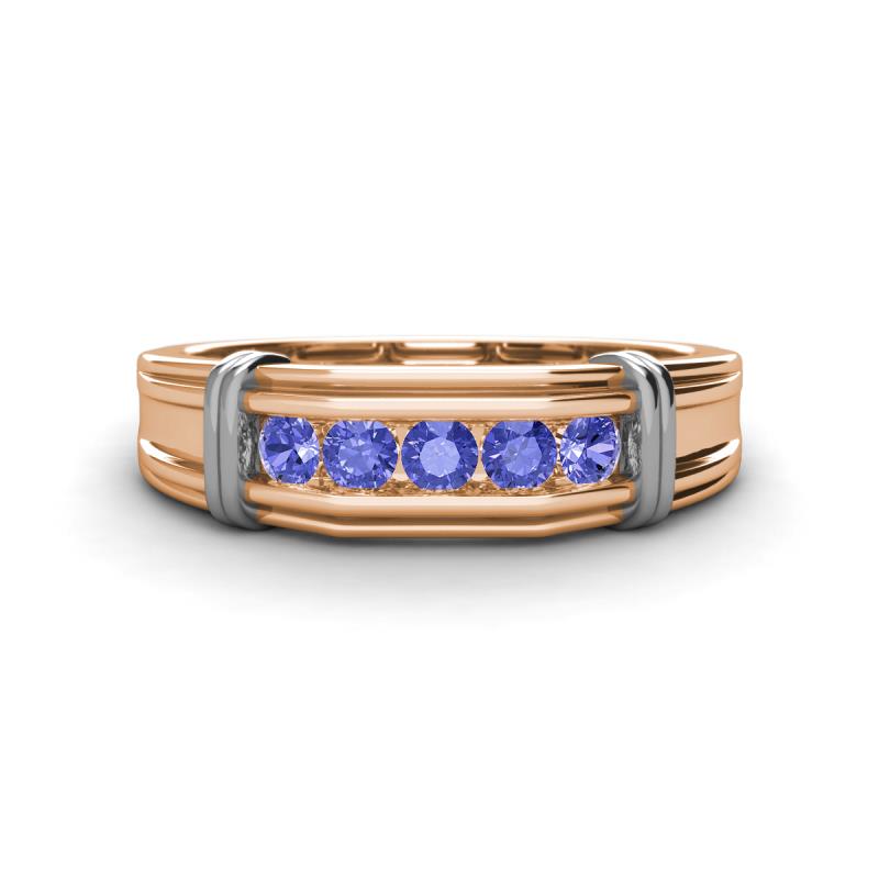 Kevin 0.45 ctw Tanzanite Men Wedding Band (7.80 mm) 
