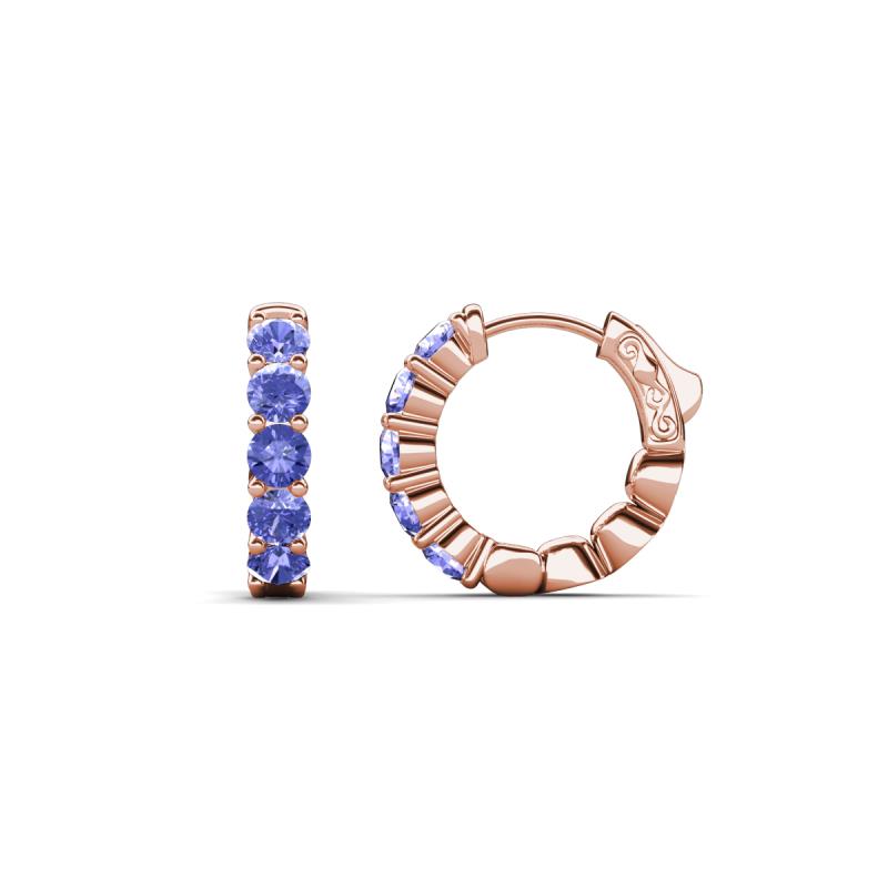 Anika 0.90 ctw Tanzanite (3.00 mm) Huggie Earrings 