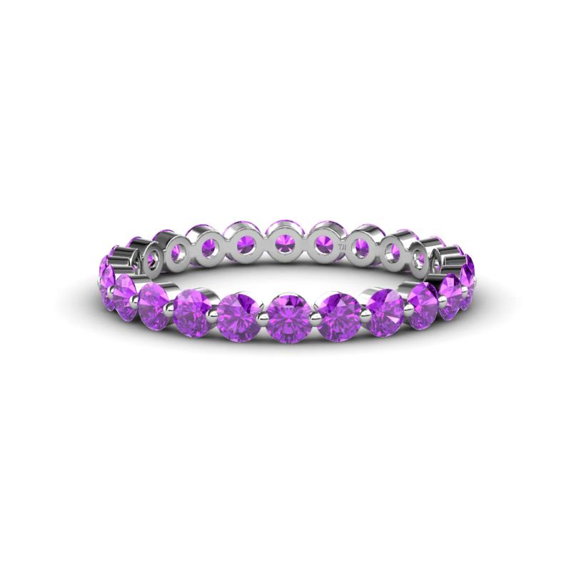 Valerie 3.00 mm Amethyst Eternity Band 