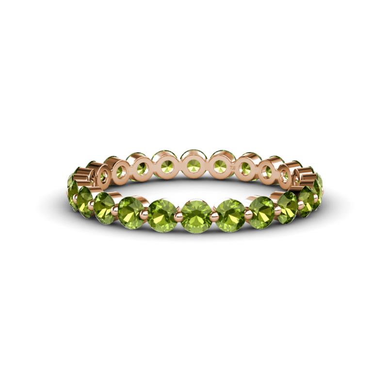 Valerie 3.00 mm Peridot Eternity Band 