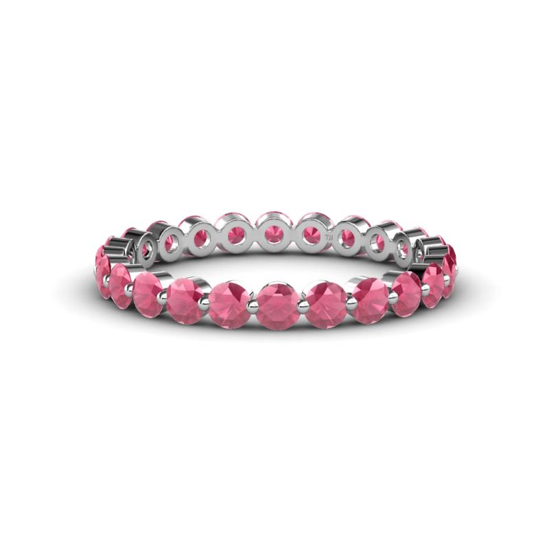 Valerie 3.00 mm Rhodolite Garnet Eternity Band 