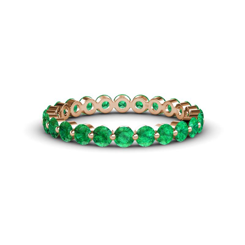 Valerie 3.00 mm Emerald Eternity Band 