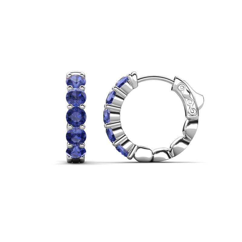 Anika 1.50 ctw Iolite (3.50 mm) Huggie Earrings 