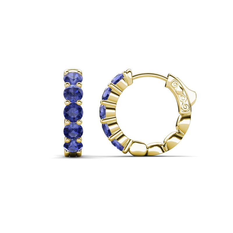 Anika 1.50 ctw Iolite (3.50 mm) Huggie Earrings 