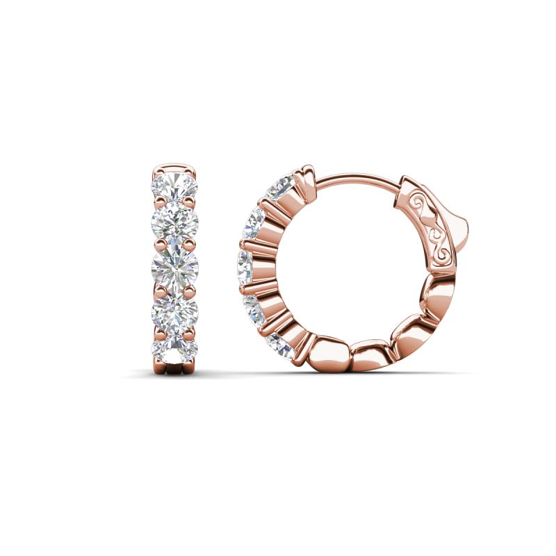 Anika 1.40 ctw Moissanite (3.50 mm) Huggie Earrings 