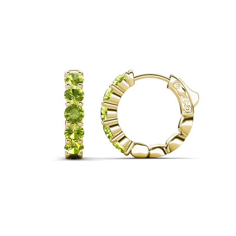 Anika 1.79 ctw Peridot (3.50 mm) Huggie Earrings 