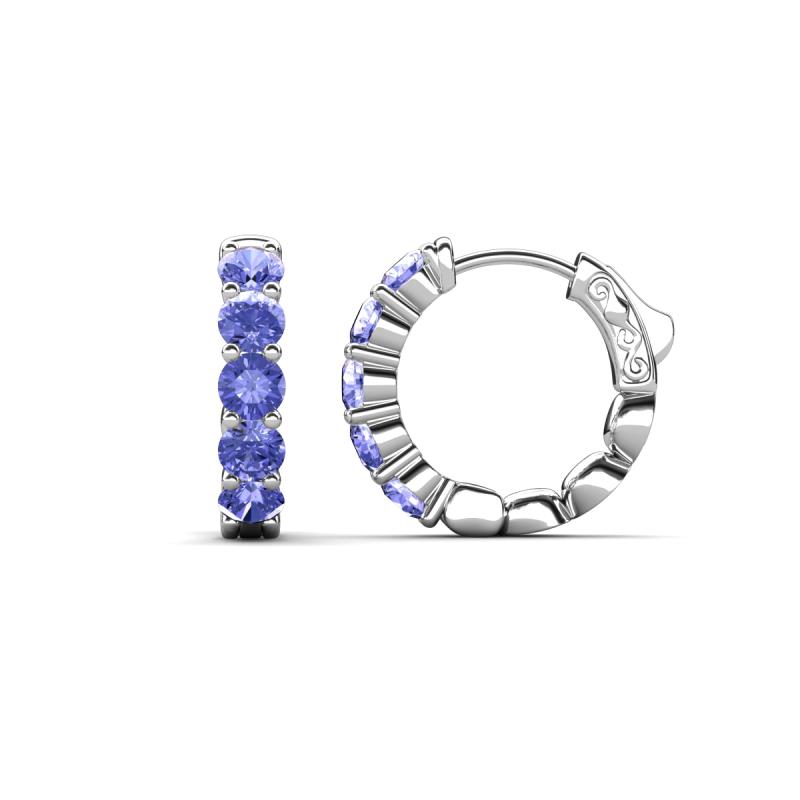Anika 1.60 ctw Tanzanite (3.50 mm) Huggie Earrings 