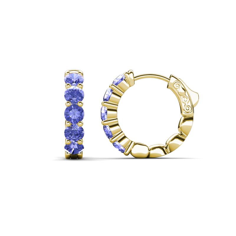 Anika 1.60 ctw Tanzanite (3.50 mm) Huggie Earrings 