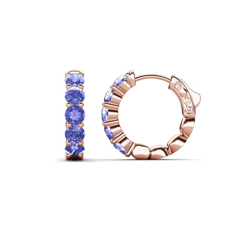 Anika 1.60 ctw Tanzanite (3.50 mm) Huggie Earrings 