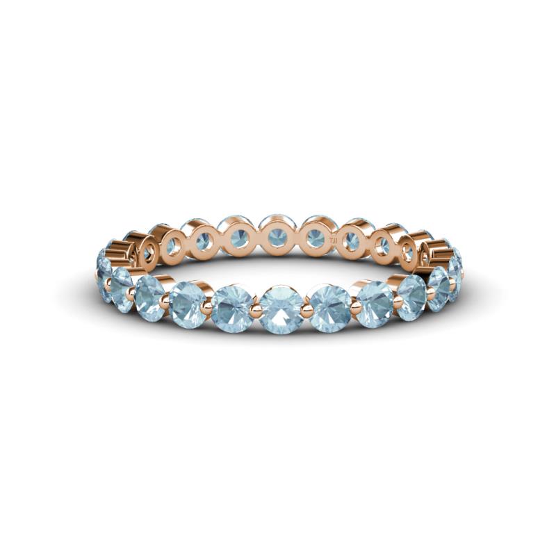 Valerie 3.00 mm Aquamarine Eternity Band 